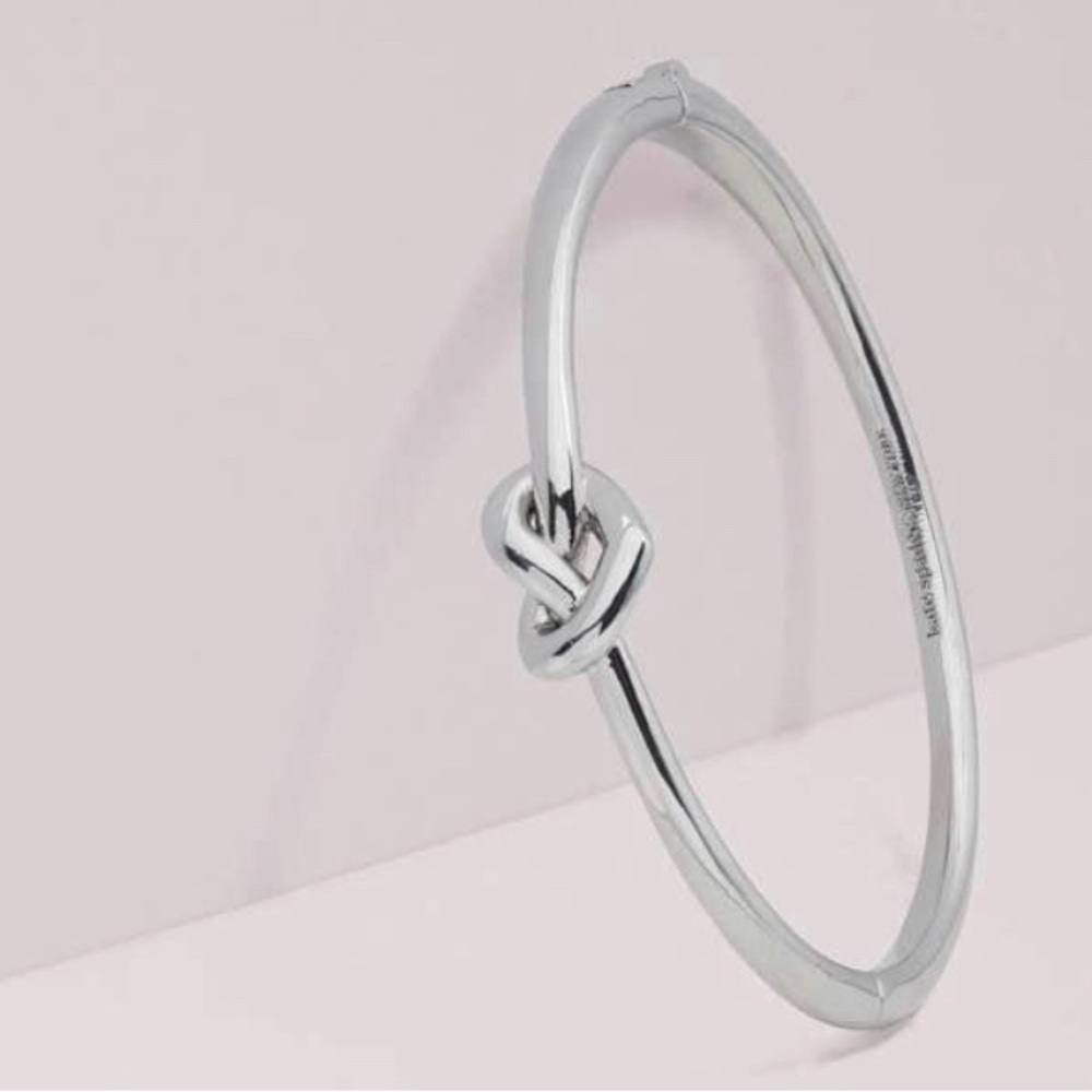 Kate Spade Love Me Knot Silver Bangle